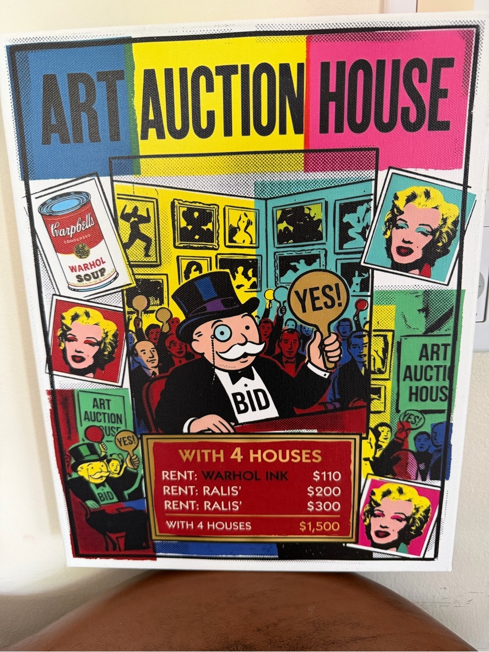 Collectable Studio Van Gogh Art Auction House Pop Art Canvas Print - Multicolor